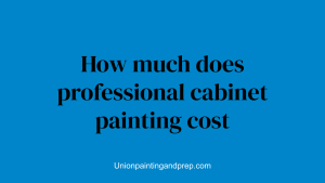 How much does professional cabinet painting cost